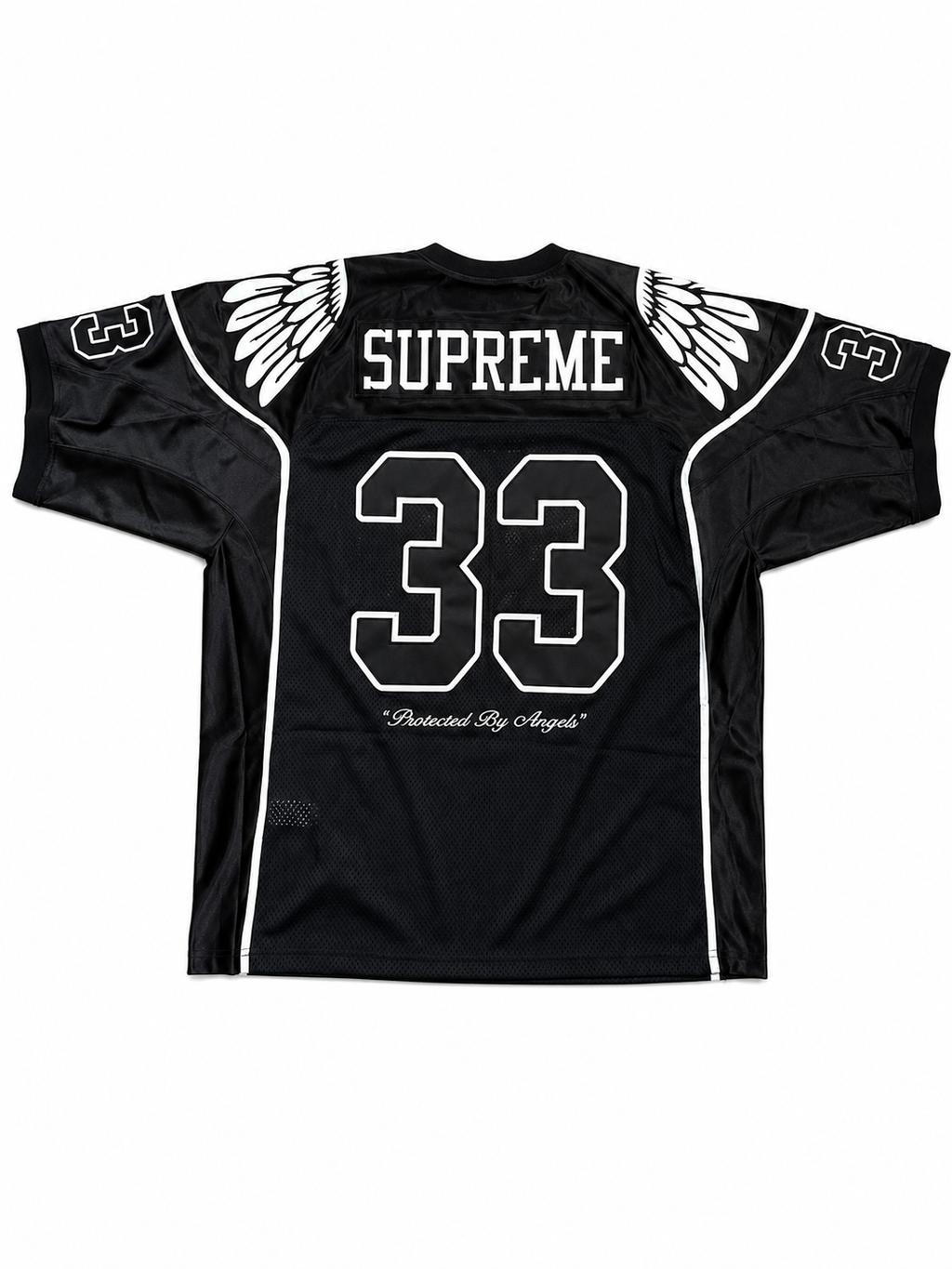 Supreme Wings Football Jersey Black – Size XL | 100% Authentic