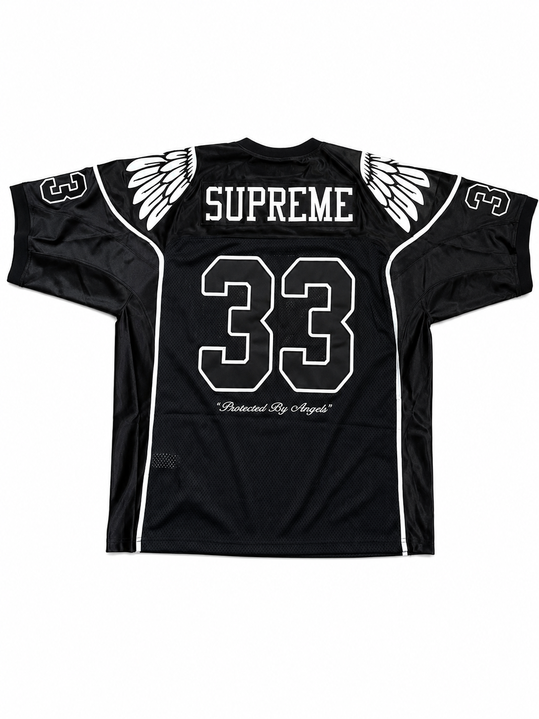 Supreme Wings Football Jersey Black – Size XL | 100% Authentic