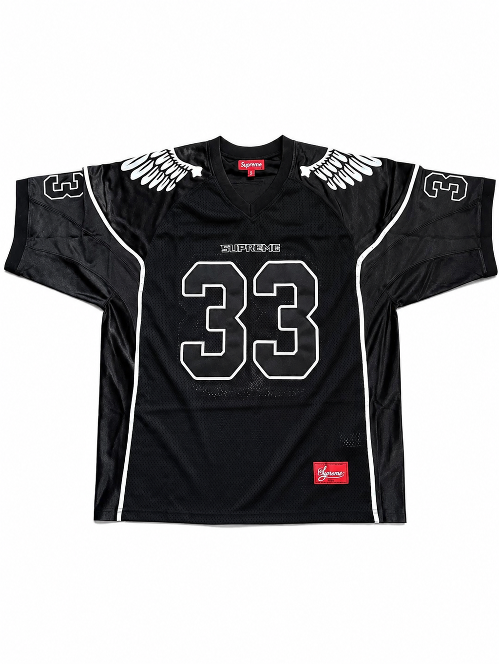 Supreme Wings Football Jersey Black – Size XL | 100% Authentic