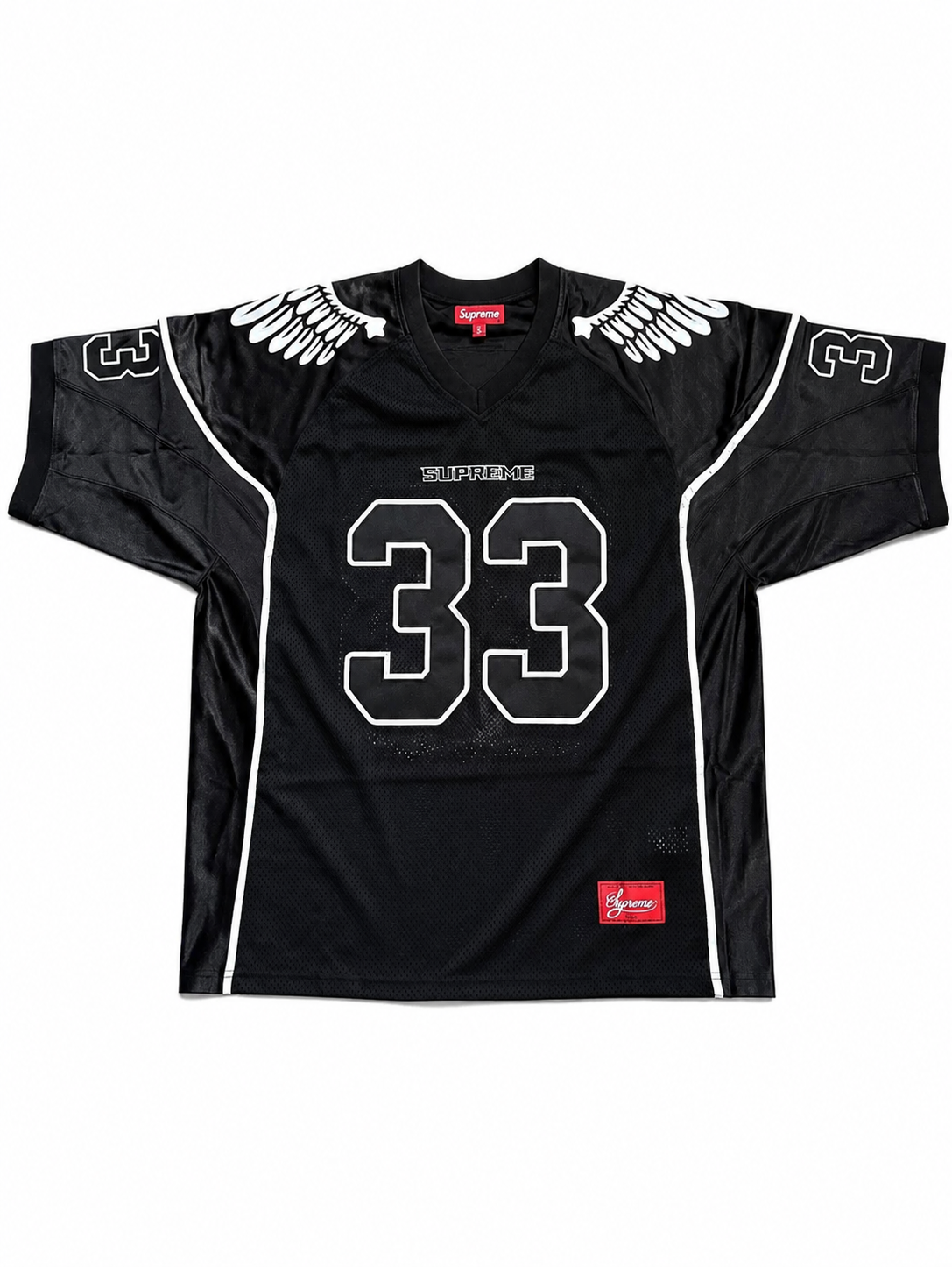 Supreme Wings Football Jersey Black – Size XL | 100% Authentic