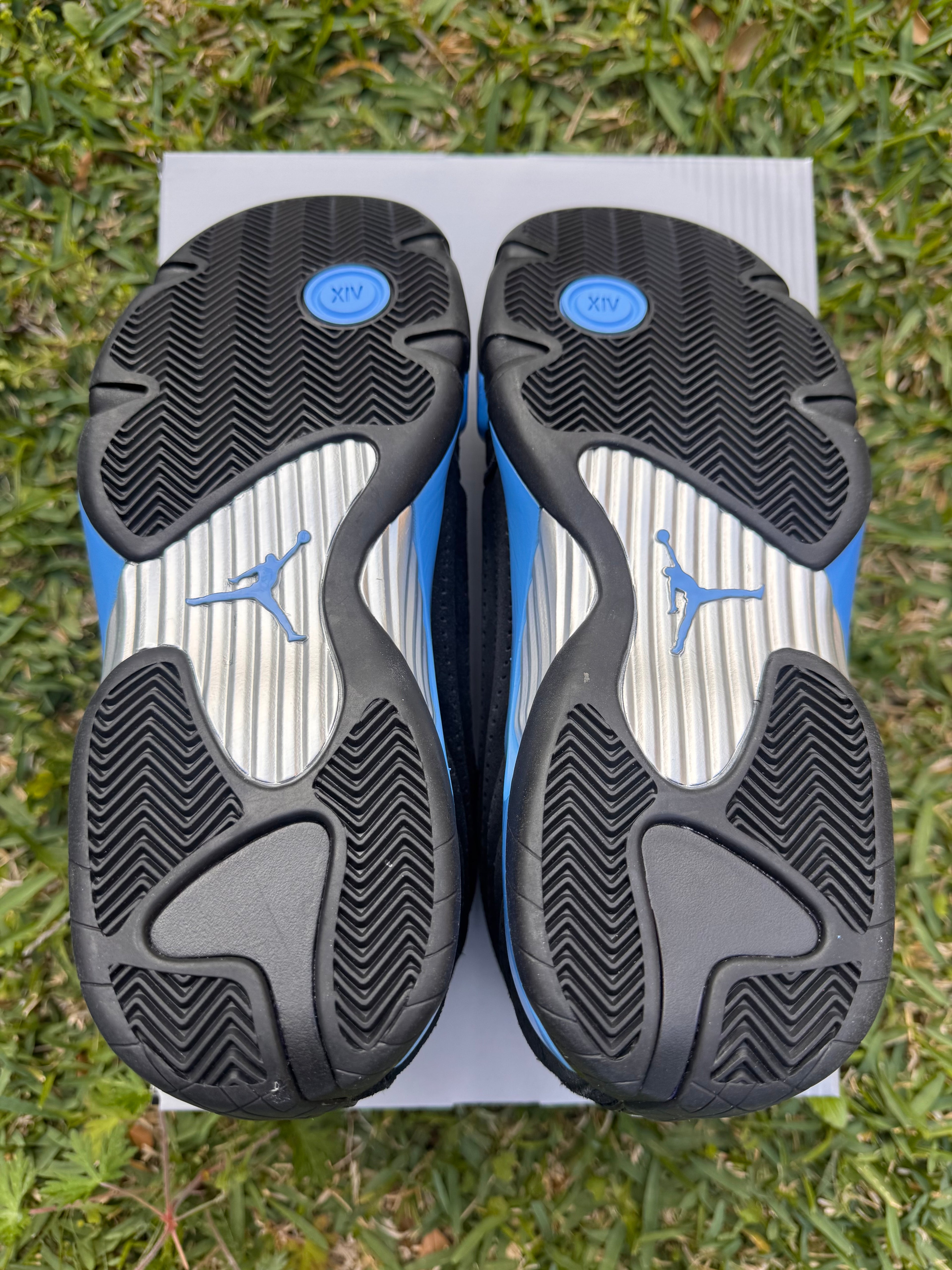 Jordan 14 Retro “Black University Blue” — UNC HEAT 🔥