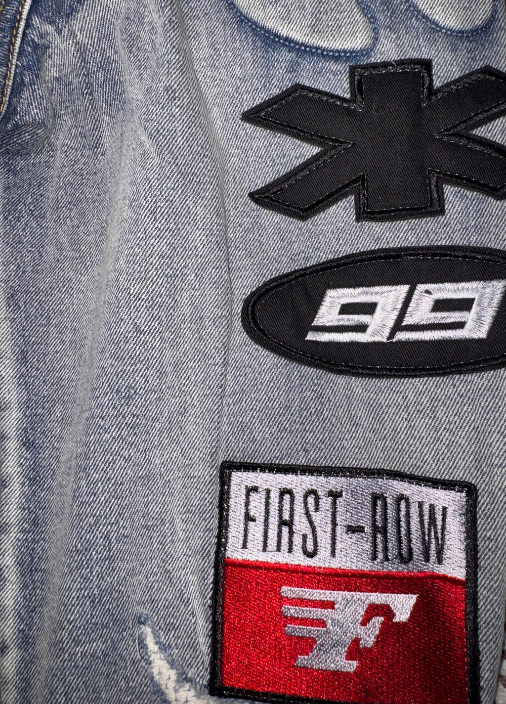 First Row Denim Jacket — Exclusive Streetwear Piece 🔥
