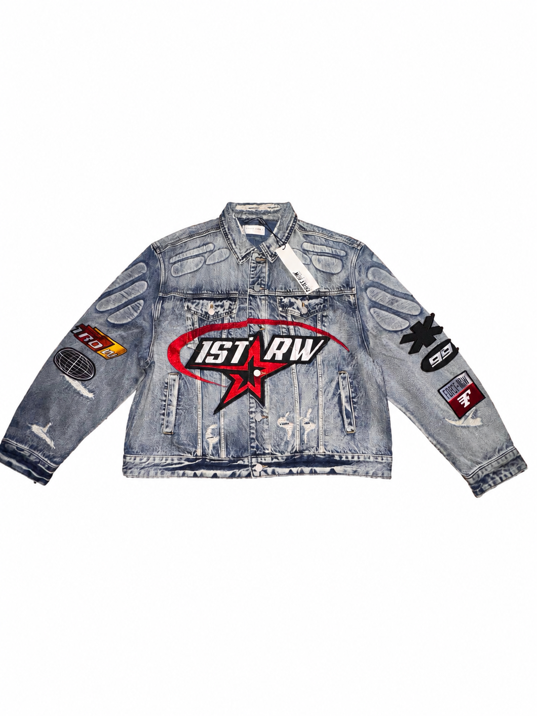 First Row Denim Jacket — Exclusive Streetwear Piece 🔥